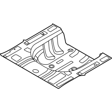 Hyundai 65513-L0000 Panel Assembly-Rear Floor,RR