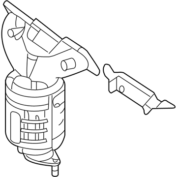 Hyundai 28510-3C370 Exhaust Manifold Catalytic Assembly, Left