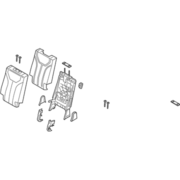 Hyundai 89A40-S8560-UBM Back Assembly-3RD Seat RH