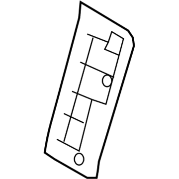 Hyundai 88395-0A000-QZQ Map Board Assembly-Front Seat Back,L