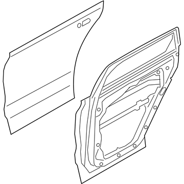 Hyundai 77003-S2010 Panel Assembly-Rear Door,LH