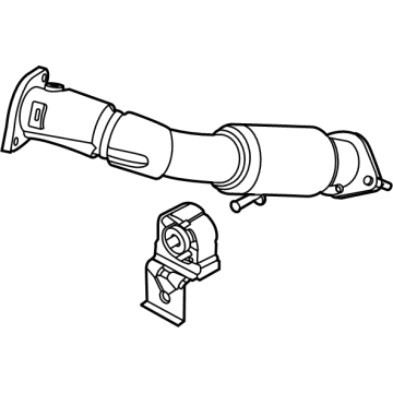 Hyundai 28610-L0800 Front Muffler Assembly