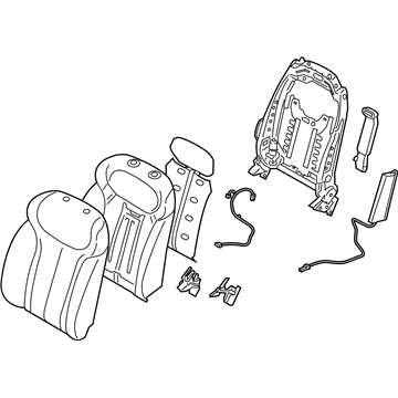 Hyundai 88300-S8800-UBJ Back Assembly-FR Seat,LH