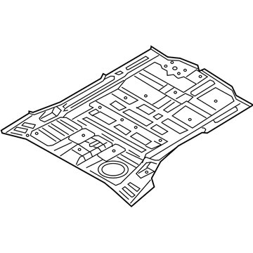 Hyundai Santa Fe Sport Floor Pan - 65512-4Z000