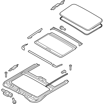 Hyundai 81600-AA000-TVN Sunroof Assembly