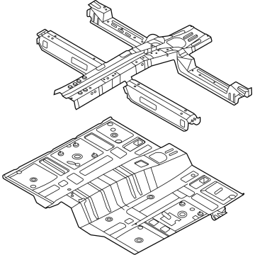 Hyundai 65100-CW000 Panel Assembly-Floor,Ctr