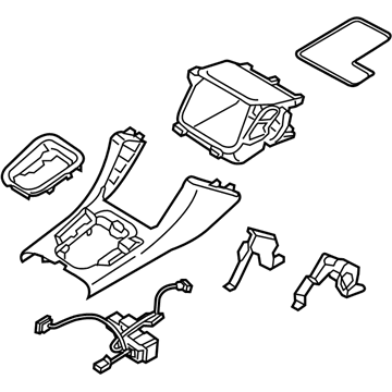 Hyundai 84605-G3AP0-TRY Cover Assembly-Console UPR