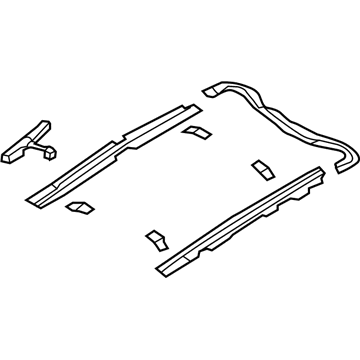 Hyundai 81650-3S010 Rail Assembly-PANORAMAROOF MECHANI