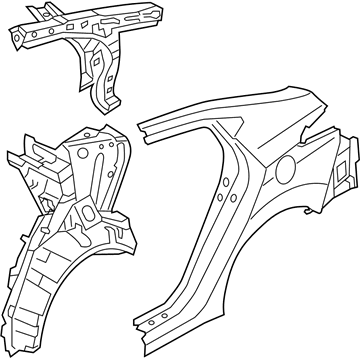 Hyundai 70200-3XA01 Panel Assembly-Quarter Complete,RH