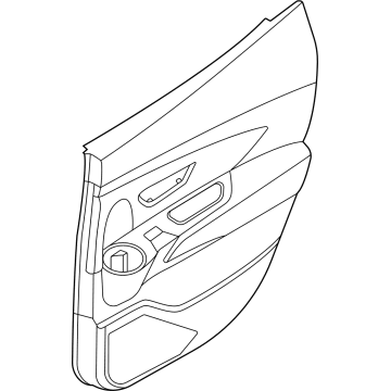 Hyundai 83308-K5010-PPX PANEL ASSY-REAR DOOR TRIM,RH