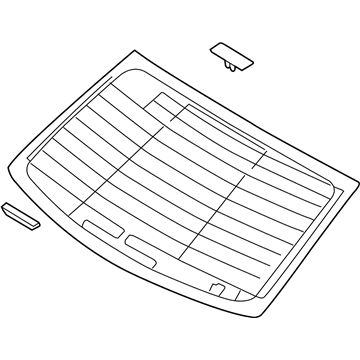 Hyundai 87110-B1000 Glass Assembly-Rear Window