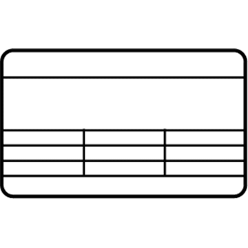 Hyundai 97699-A6200 Label-Refrigerant