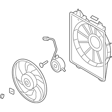 2006 Hyundai Veracruz Fan Motor - 25380-3J000