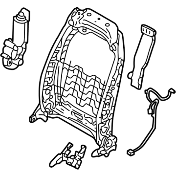 Hyundai 88410-N9540-NNB Frame Assembly-FR Seat Back RH