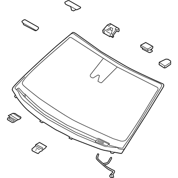 Hyundai 86111-D2030 Windshield Glass Assembly