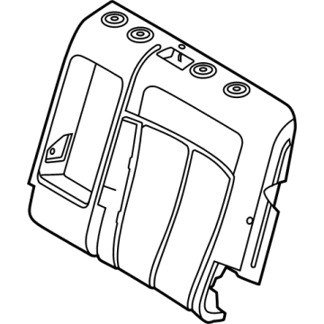 Hyundai 89350-GI100 PAD ASSY-REAR SEAT BACK,LH