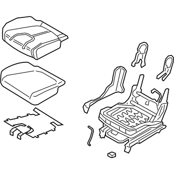 Hyundai 89200-S2150-PTS Cushion Assembly-RR Seat,RH