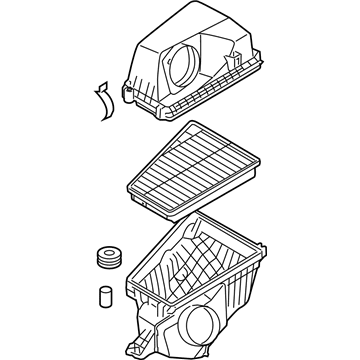 2010 Hyundai Genesis Air Filter Box - 28110-3M000