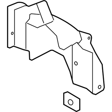 Hyundai 86821-2H000 Rear Wheel Guard Assembly,Left