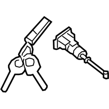 Hyundai 81970-H5A00 Door Key Sub Set,Left