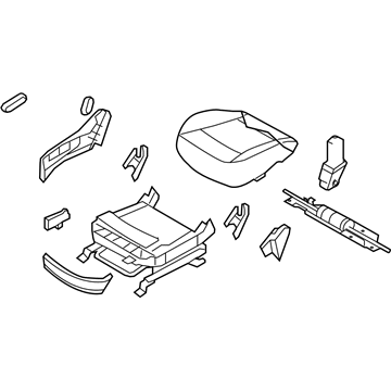 Hyundai 88106-3J411-V9B Cushion Assembly-Front Seat,Passenger