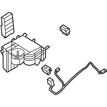 Hyundai Santa Fe Hybrid Cup Holder - 84670-CLAA0-4X