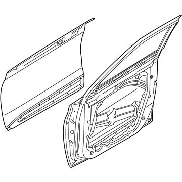 Hyundai 76004-K2000 Panel Assembly-Front Door,RH