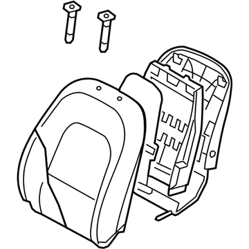 Hyundai 88303-3J263-V9D Back Assembly-Front Seat Driver