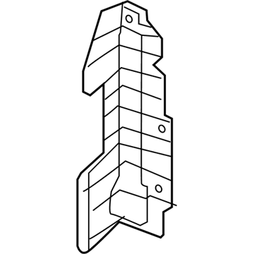 Hyundai 29134-F2550 Air Guard, Right