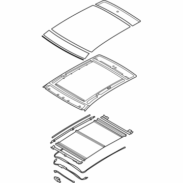 Hyundai 81600-GI000-YGU ROOF ASSY-VISION