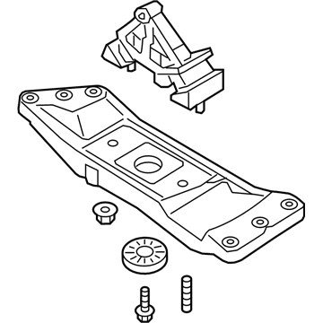 Hyundai 21730-J6450 CROSSMEMBER Assembly-T/M MTG