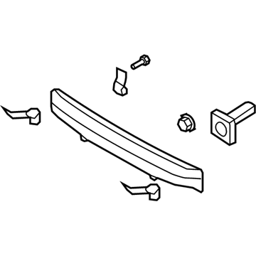 Hyundai 86630-3K030 Rail Assembly-Rear Bumper