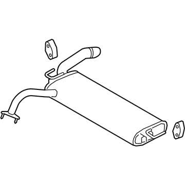 Hyundai 28710-J9150 Rear Muffler Assembly