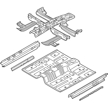 Hyundai 65100-C2000 Panel Assembly-Floor,Center