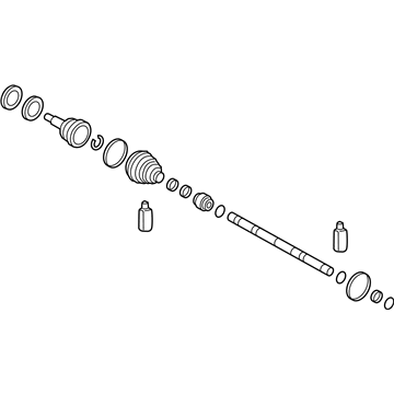 2018 Hyundai Accent Axle Shaft - 49525-H9200