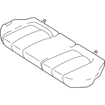 Hyundai 89160-25200-JAU Rear Seat Cushion Cover