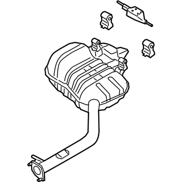 Hyundai 28710-G9000 Rear Muffler Assembly