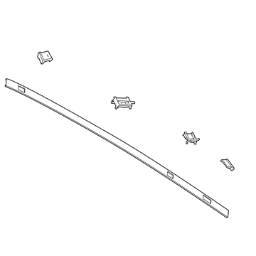 Hyundai 87240-K2010 Moulding Assembly-Roof,RH