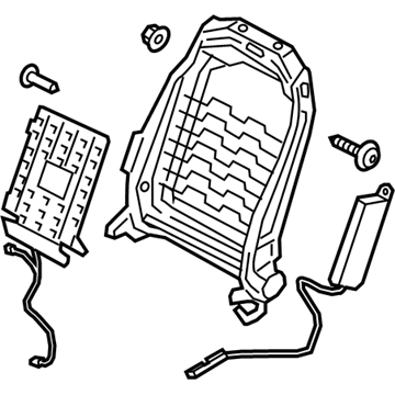 Hyundai 88310-K4420 Frame Assembly-FR Seat Back LH