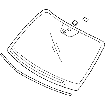 Hyundai 86110-0W001 Windshield Glass Assembly