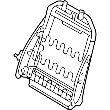 Hyundai 88410-1R550 Frame Assembly-Front Seat Back PASSEN