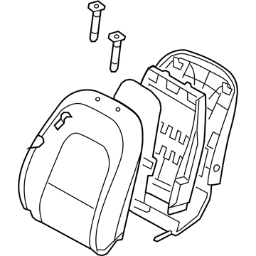 Hyundai 88302-3J063-V9D Back Assembly-Front Seat Passenger