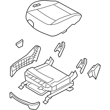 2009 Hyundai Veracruz Seat Cushion - 88106-3J001-V9D