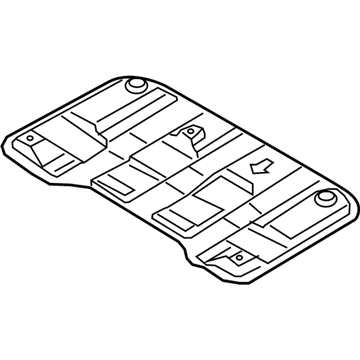 Hyundai 28795-G2100 Panel-Heat Protector,Rear