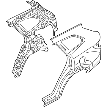 Hyundai 70200-B8A80 Frame-Side Outer,RH