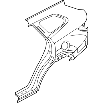 Hyundai 71504-B8C00 Panel Assembly-Quarter Outer,RH