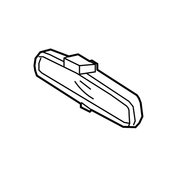 Hyundai 85101-A4000 Mirror Assembly-Rear View Inside