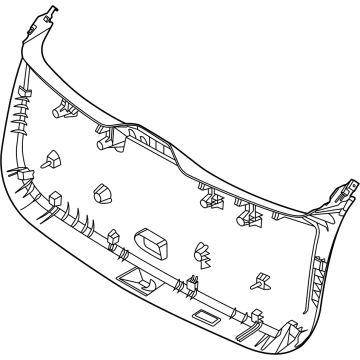 Hyundai 81710-AR000-OCW TRIM ASSY-TAIL GATE LWR