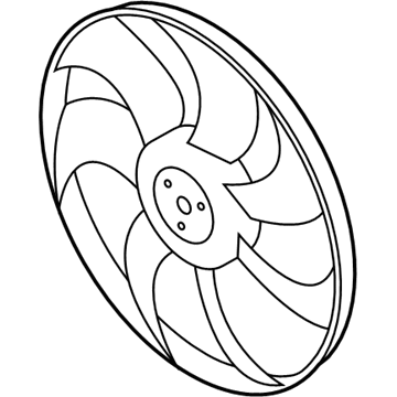 Hyundai Radiator fan - 25231-M0390