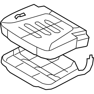 Hyundai 89200-0W500-WKZ Cushion Assembly-3RD,RH